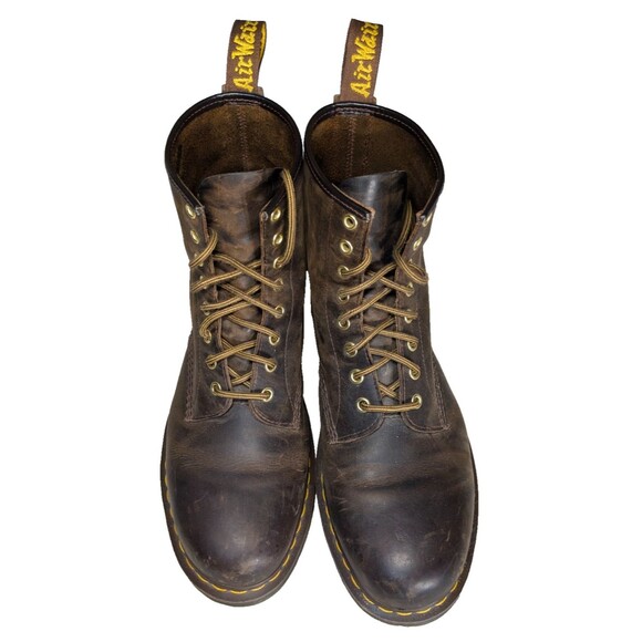 Dr Martens Boots Air Wair 11822 Brown Leather Men  SIZE 13 - Picture 1 of 5
